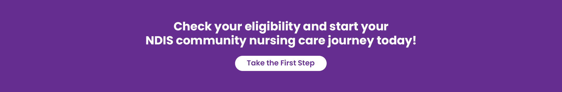 Check your eligibility and start your NDIS community nursing care journey today