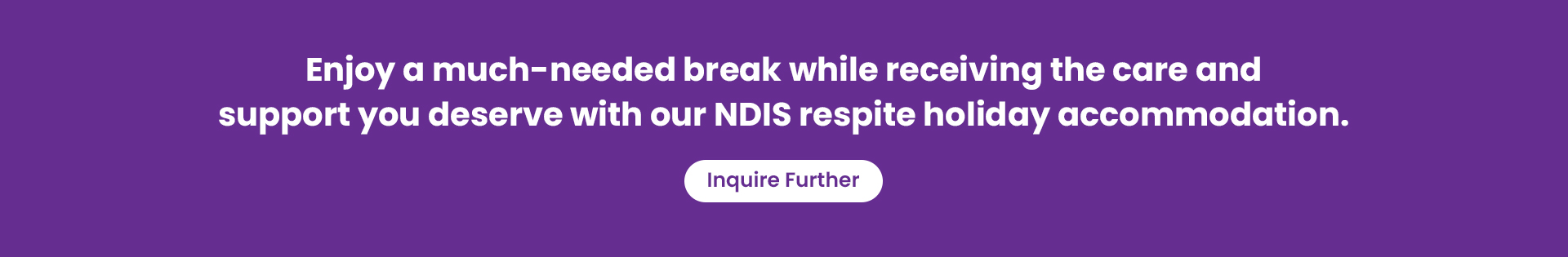 NDIS respite holiday accommodation